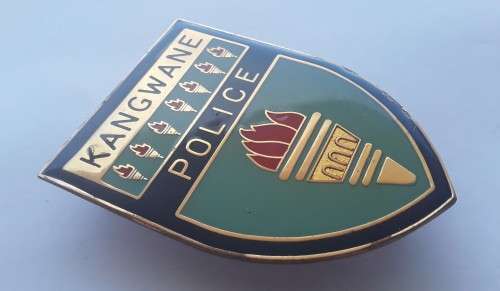 SADF Kangwane Police shoulder flash. Pins intact.