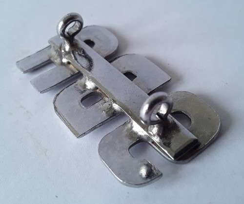 3 x SBA metal shoulder titles. Lugs intact.