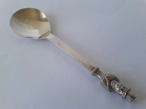 Solid silver Paul Kruger Spoon to commemorate `Battle of Amajuba`. Cape Mint. 925. 39.73 grams.