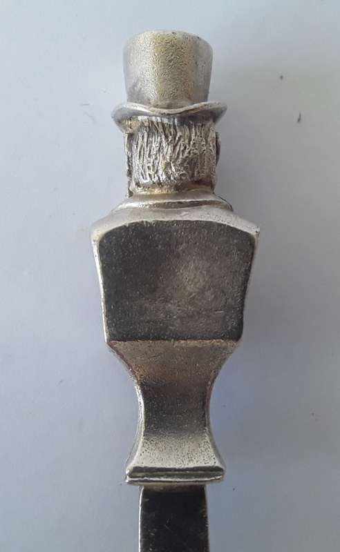 Solid silver Paul Kruger Spoon to commemorate `Battle of Amajuba`. Cape Mint. 925. 39.73 grams.