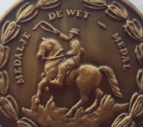SADF `Medalje-De Wet-Medal`. Numbered : 22769. Full-sized.