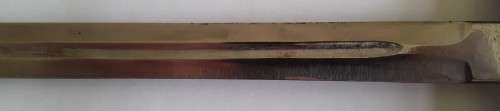 Rare custom-made Nazi SS trench dagger with scabbard.  Possible SA connection.  See description.