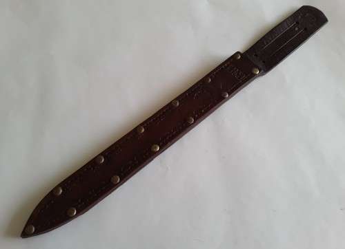 Rare custom-made Nazi SS trench dagger with scabbard.  Possible SA connection.  See description.