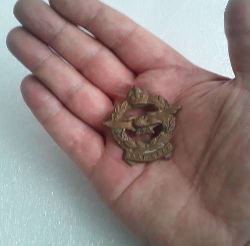 WW2 SA Airforce Cap Badge. Lugs intact.