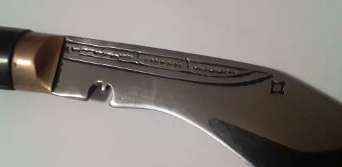 Vintage Gurkha Kukri Presentation Dagger.  Sterling Silver Scabbard.