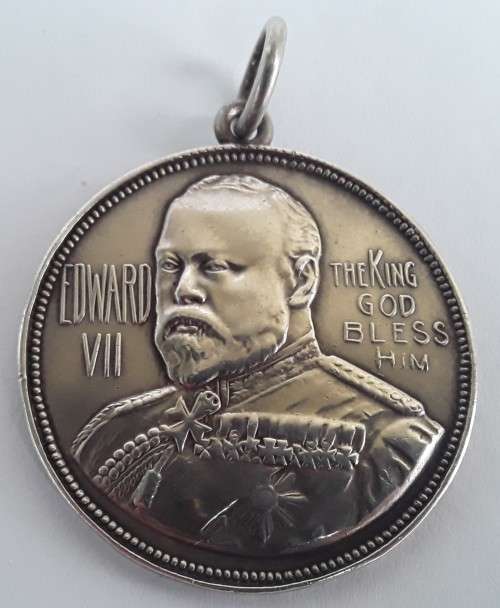 Rare Solid Silver Cape Colony 1902 King Edward VII Butterworth Coronation Medal.