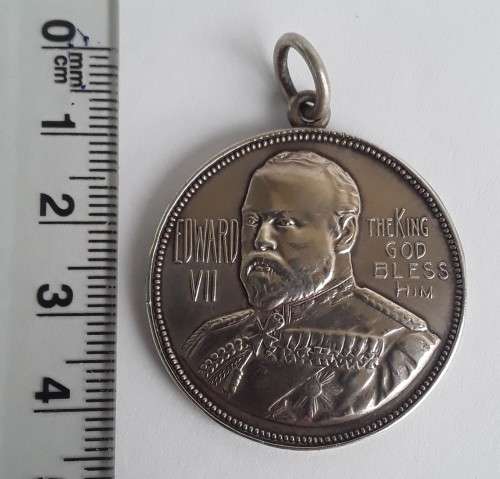Rare Solid Silver Cape Colony 1902 King Edward VII Butterworth Coronation Medal.