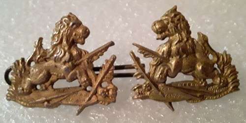 Rhodesia British South African Police (BSAP) Badge Set. 1 x Cap. 2 x Collar.
