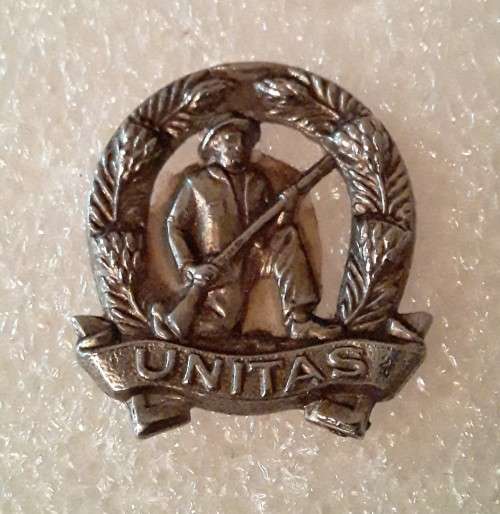 SADF `UNITAS` Commando Collar Badge.