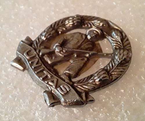SADF `UNITAS` Commando Collar Badge.