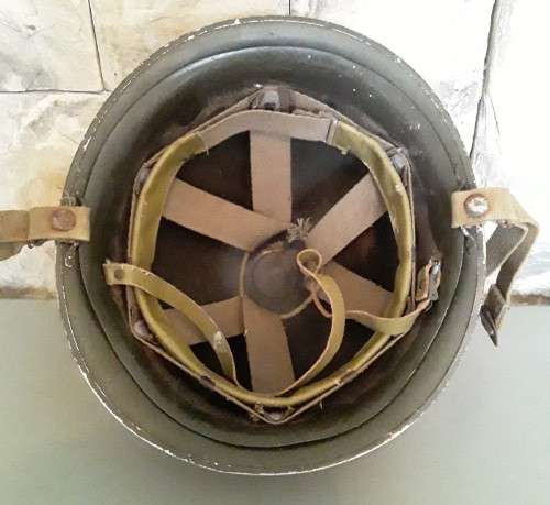 Vintage 1970`s SADF `Staaldak` Helmet. Complete With Inner Liner.