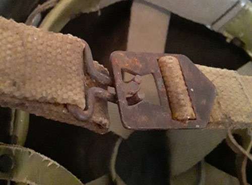 Vintage 1970`s SADF `Staaldak` Helmet. Complete With Inner Liner.