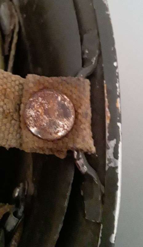 Vintage 1970`s SADF `Staaldak` Helmet. Complete With Inner Liner.