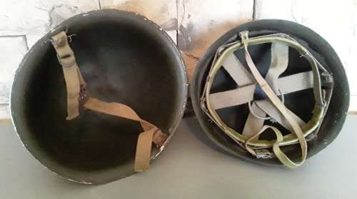 Vintage 1970`s SADF `Staaldak` Helmet. Complete With Inner Liner.