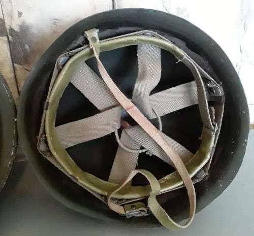 Vintage 1970`s SADF `Staaldak` Helmet. Complete With Inner Liner.