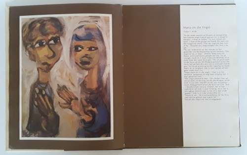 Frans Claerhout Original Signed Sketch In Art Book `CHRISTUS EN DIE ANDER PERSOON`.