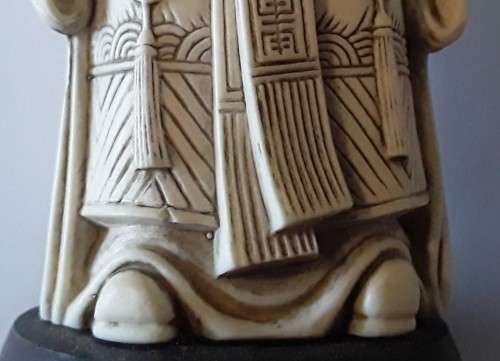 Early Chinese Hand-Carved Immortal Figurine.