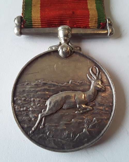 WW2 Silver Africa Service Medal + 1939-1945 Medal to B.Steinfeld (Rand Light Infantry).