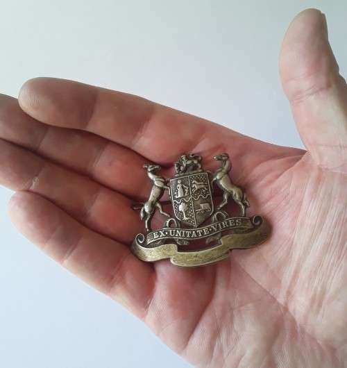 Early South African Railways / Suid Afrikaanse Spoorweg Cap Badge. Lugs Intact.