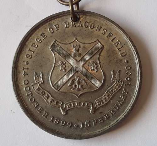 Rare Boer War 1900 `SIEGE OF BEACONSFIELD` Peace Medal.
