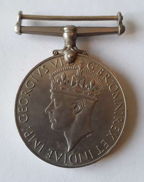 WW2 1939-1945 War Medal. Full-Sized. Unnamed.