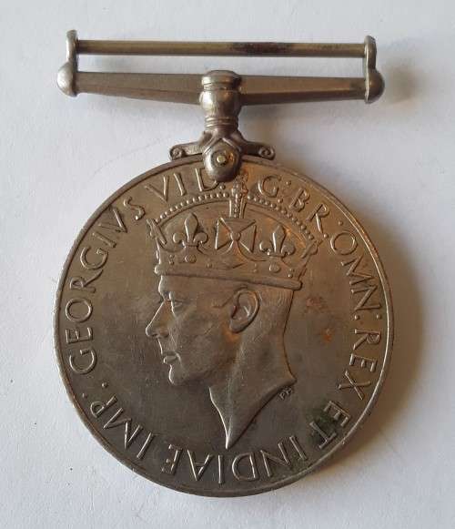 WW2 1939-1945 War Medal. Full-Sized. Unnamed.