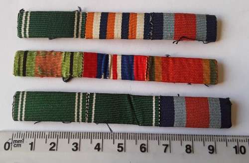 WW2 Ribbon Bar Group.