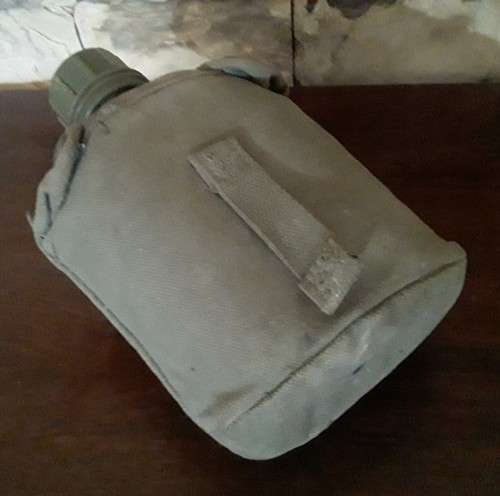 Vintage 1970`s SADF Army Water Bottle In Original Canvas Holder.