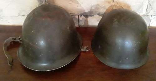 Vintage 1970`s SA Army `Staaldak` Helmet With Inner. `C.J.FUCHS LTD, 1976`.