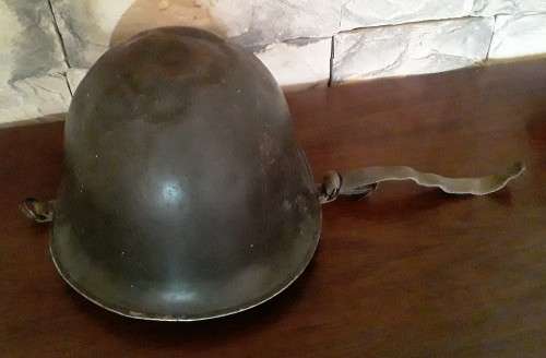 Vintage 1970`s SA Army `Staaldak` Helmet With Inner. `C.J.FUCHS LTD, 1976`.