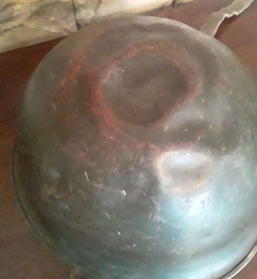 Vintage 1970`s SA Army `Staaldak` Helmet With Inner. `C.J.FUCHS LTD, 1976`.