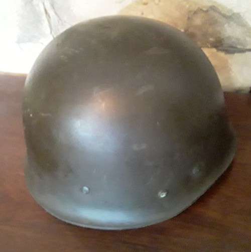 Vintage 1970`s SA Army `Staaldak` Helmet With Inner. `C.J.FUCHS LTD, 1976`.