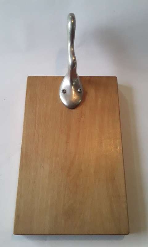 Vintage `Carrol Boyce` Pewter And Wood Cheese Board.  Signed.