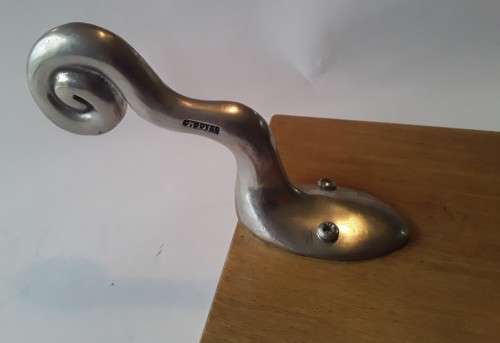 Vintage `Carrol Boyce` Pewter And Wood Cheese Board.  Signed.