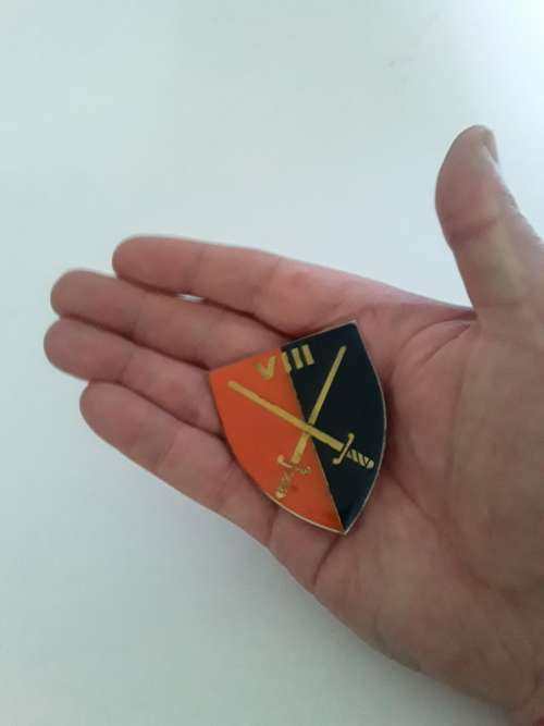 SADF 8 Armoured Division Shoulder Flash (all pins intact).