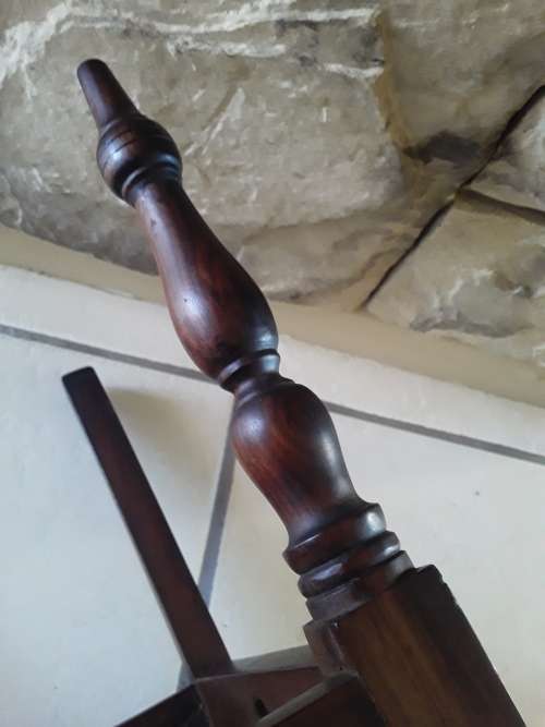 "Reserved". Superb Antique Cape Stinkwood Child`s Riempie Chair. 54,5 cm High.