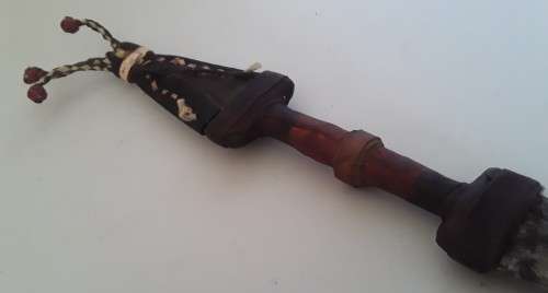 "Reserved" Antique Saharan Toubu Tribal Sleeve Dagger With Sheath.