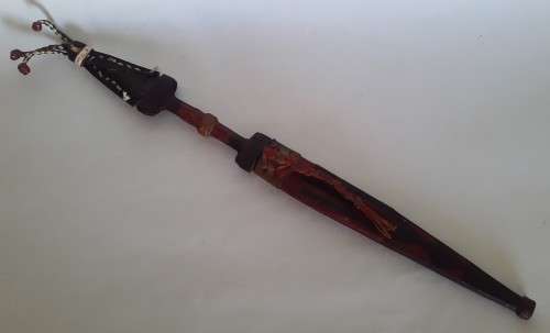 "Reserved" Antique Saharan Toubu Tribal Sleeve Dagger With Sheath.