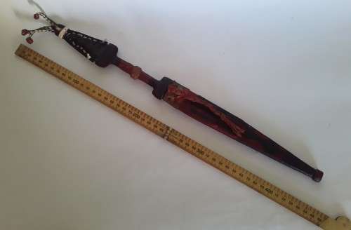 "Reserved" Antique Saharan Toubu Tribal Sleeve Dagger With Sheath.