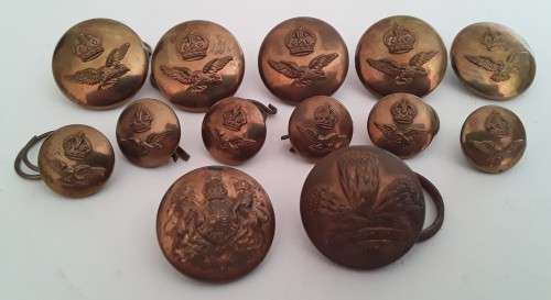 Lot of WW2 SA Air Force Buttons Plus 2 Others.