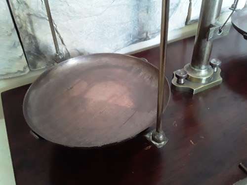 Antique Dutch large apothecary scale by `Becker`s Sons Rotterdam`.