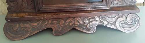 Antique Large Art Nouveau Mantel Clock By `Ansonia Clock Company` With Key. Not Running.