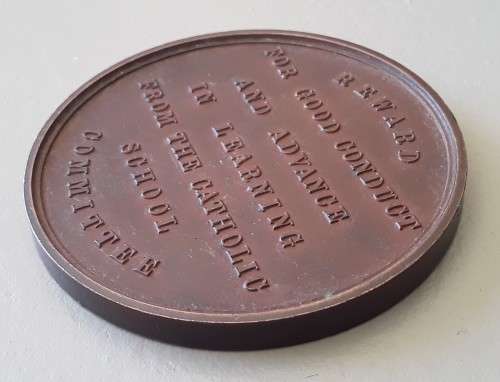 Victorian Catholic School Committee Medal. Reward For Good Conduct. 1888-1905.