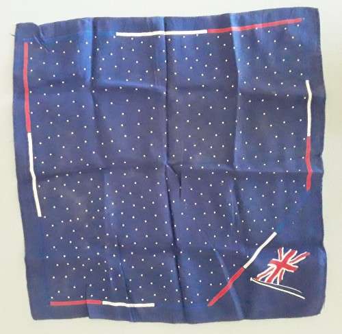 Collection Of 6 Royal Commemorative Hankerchiefs In Royal Navy Box. Mint Condition.