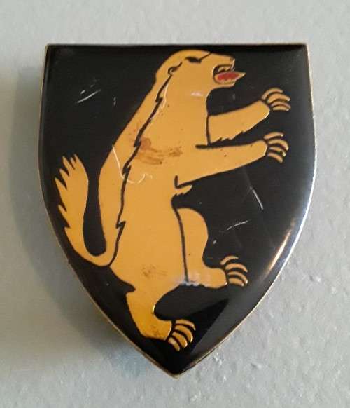 SADF 1 SAI (South African Infantry) Shoulder Flash. All Pins Intact.