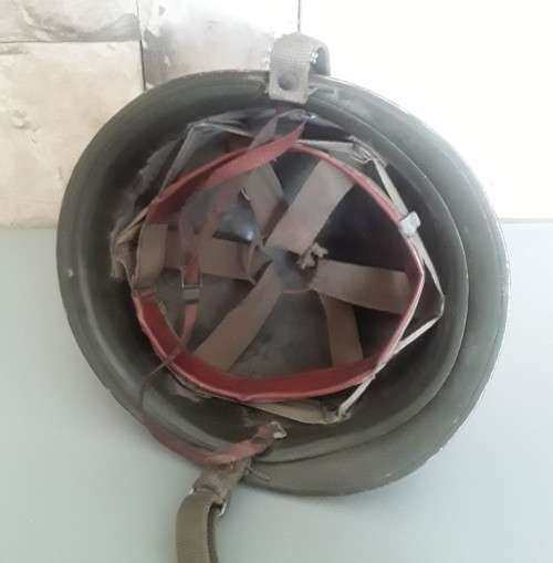 Vintage SADF `Staaldak` Helmet With Inner.