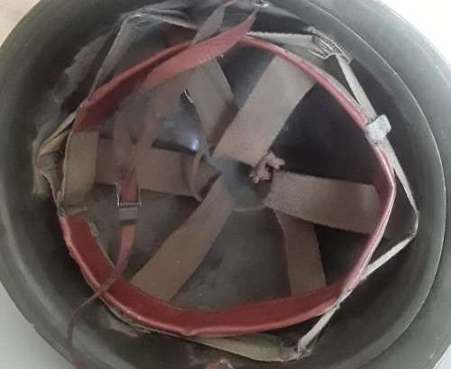 Vintage SADF `Staaldak` Helmet With Inner.