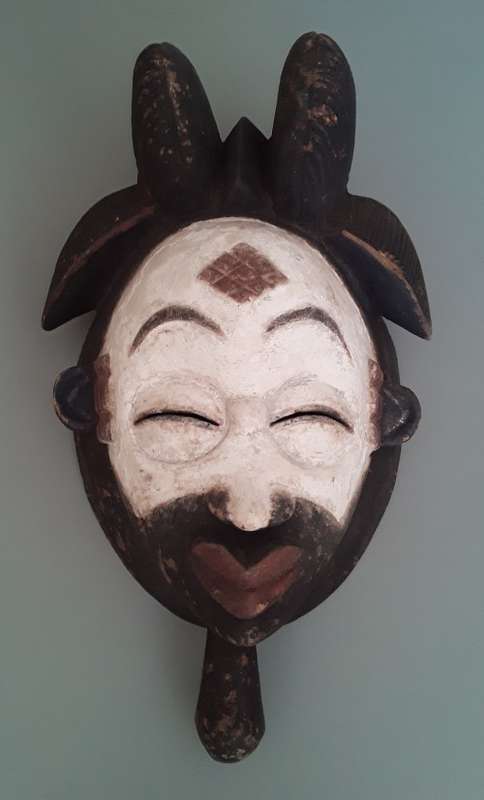 A Vintage Punu Tribal Ceremonial Dancing Mask.