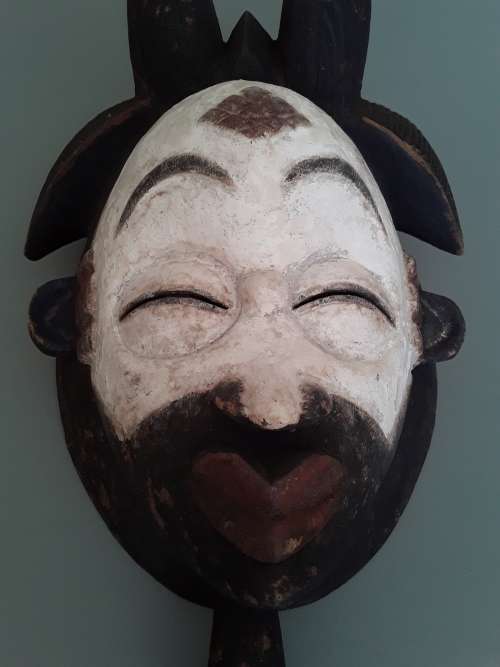 A Vintage Punu Tribal Ceremonial Dancing Mask.