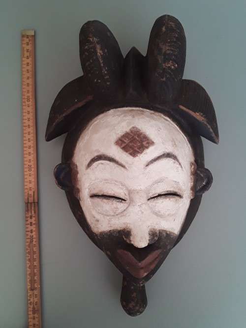A Vintage Punu Tribal Ceremonial Dancing Mask.